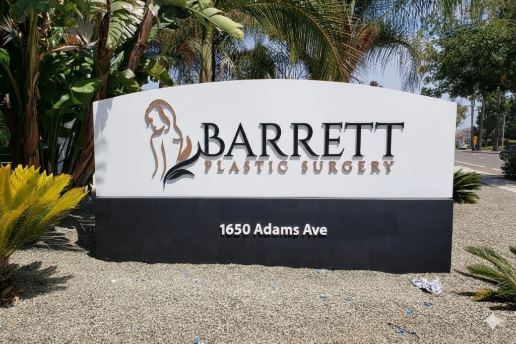 Barrett Plastic Surgery Monument Sign Installation