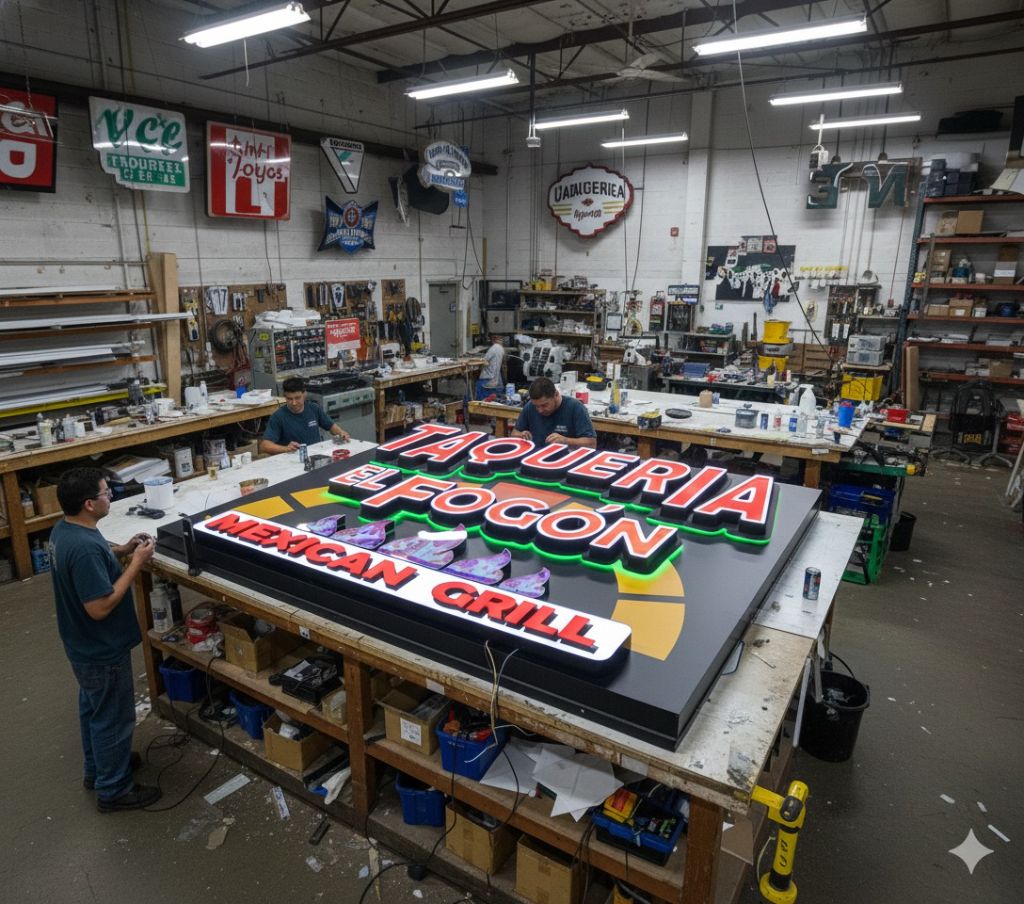 Taqueria El Fogon Sign Manufacturing